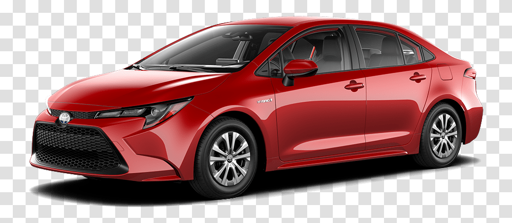 2020 Red Corolla Hybrid, Car, Vehicle, Transportation, Sedan Transparent Png