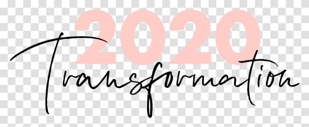 2020 Transformation Ads Calligraphy, Number Transparent Png