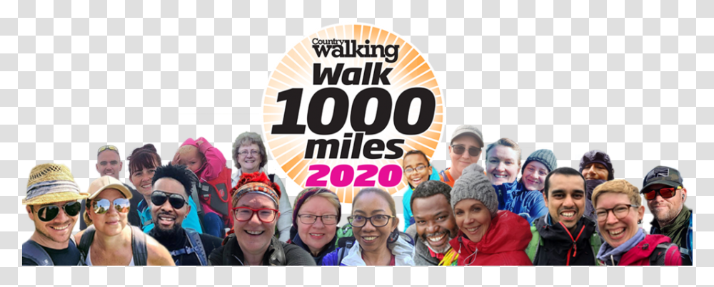 2020 Walk 1000 Miles 2020, Person, Sunglasses, People, Crowd Transparent Png