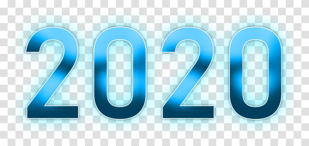 2020 Year 2020 In Blue, Number, Alphabet Transparent Png