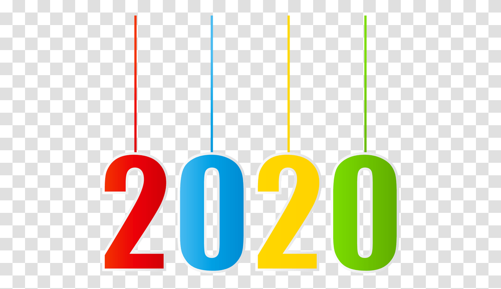 2020 Year New Year 2020 Hanging, Number, Symbol, Text Transparent Png