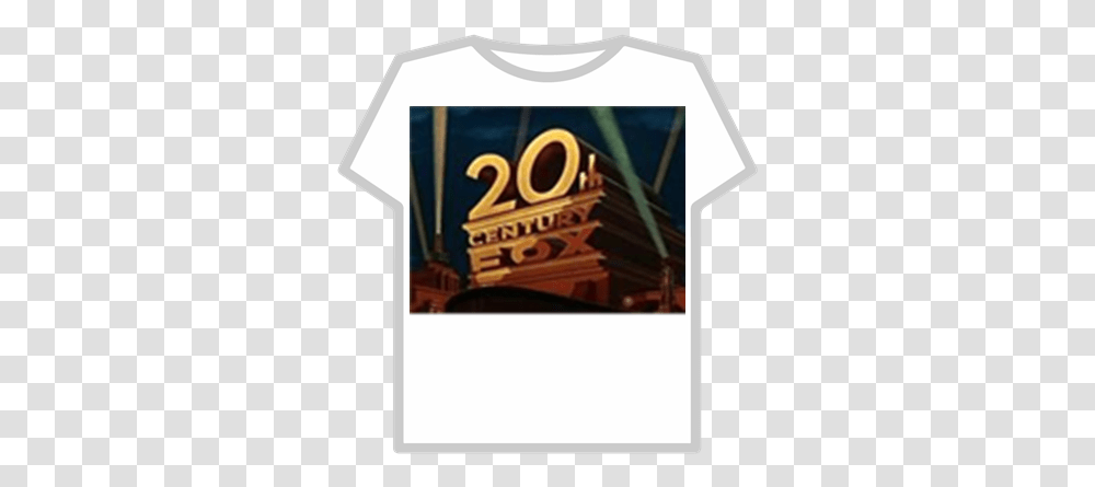 20th Century Fox Logo 1953 Roblox 20th Century Fox, Clothing, Apparel, Sleeve, Shirt Transparent Png