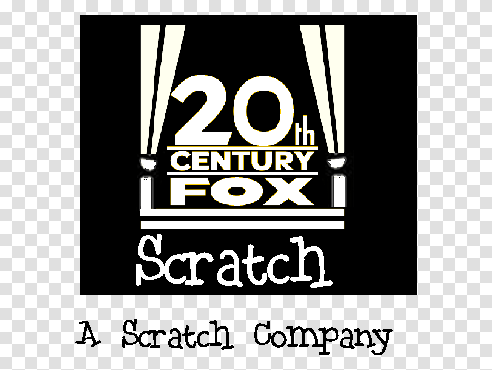 20th Century Fox Scratch Logo 20th Century Fox On Scratch, Label, Alphabet, Poster Transparent Png