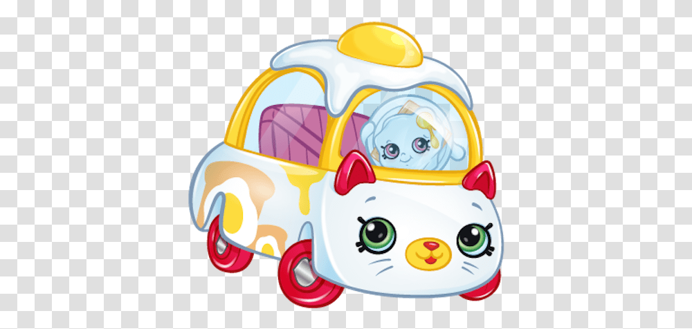 22 Shopkins Cutie Cars Qt Cuties Egg Cart Cartoon, Vehicle, Transportation, Automobile, Toy Transparent Png
