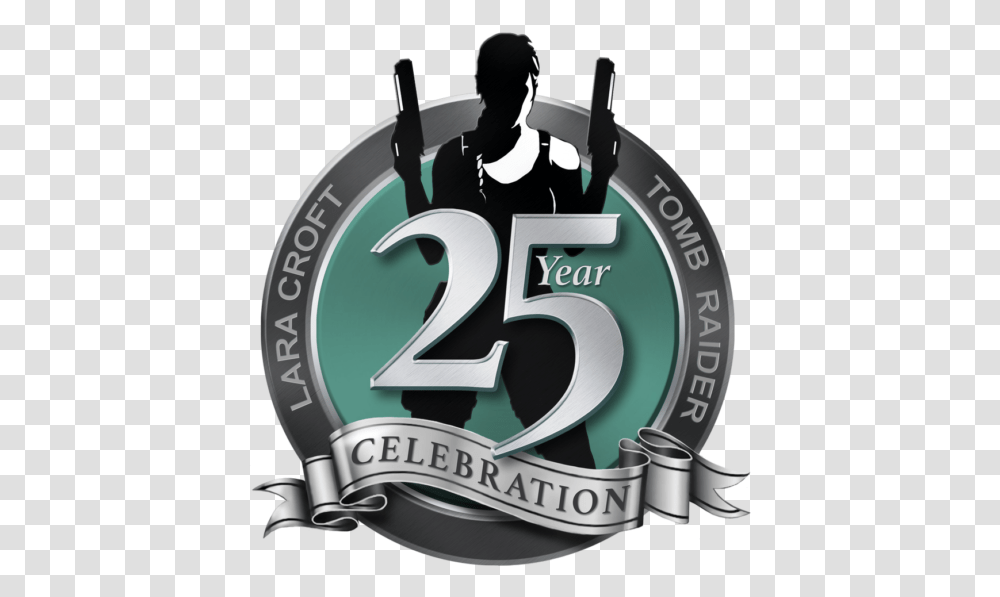 25th Anniversary Celebrations For Tomb Raider Franchise Tomb Raider 25 Aniversario, Number, Symbol, Text, Alphabet Transparent Png