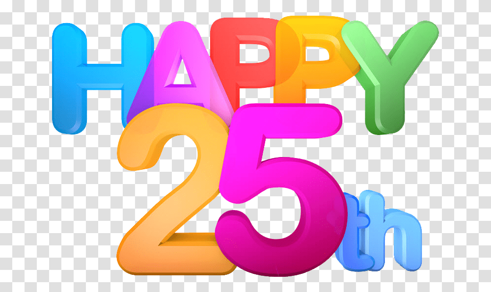 25th Clipart, Number, Purple Transparent Png