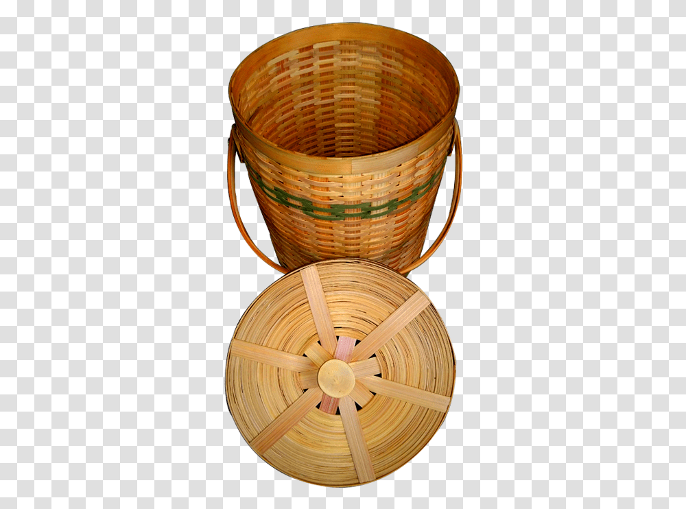 29 Bamboo Basket, Woven, Lamp, Shopping Basket Transparent Png
