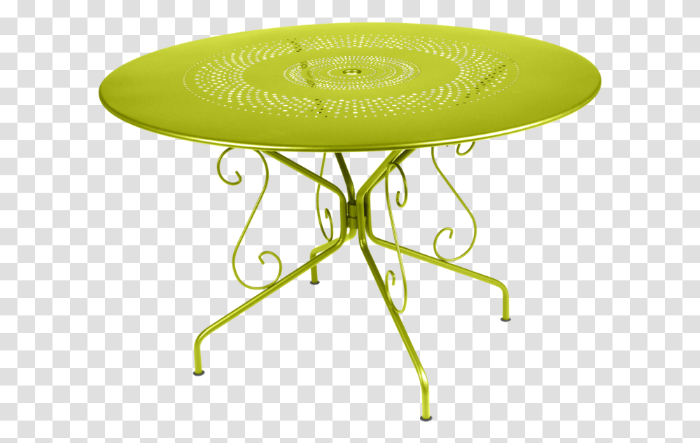 29 Verbena Table Oe 117 Cm Full Product Round Perforated Table, Furniture, Coffee Table, Chair, Bow Transparent Png