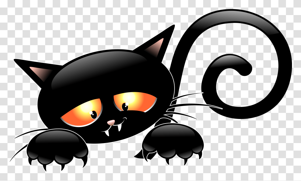 Orig Clipart Black Cat Halloween Silhouette, Lamp, Stencil, Pillow Transparent Png