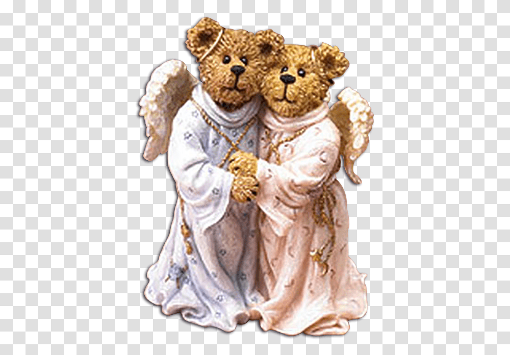 2nd Edition Boyds Bearstones Figurine Heavenly Friends Bear Figurine, Person, Human, Toy Transparent Png