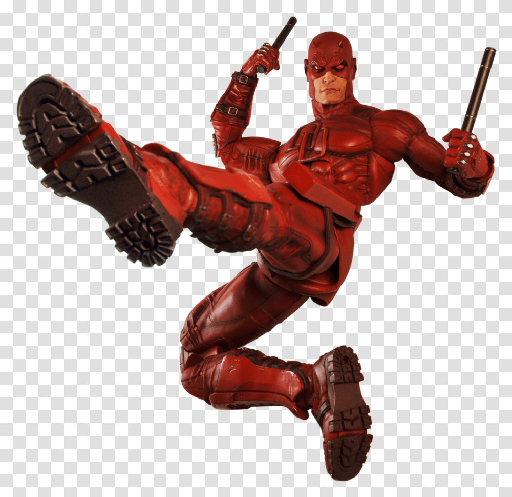 3 2x Daredevil Action Figure Neca, Ninja, Person, Human, Figurine Transparent Png