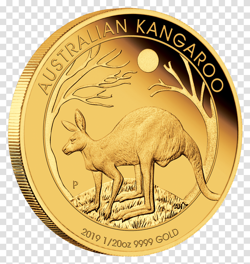 3 Australian Kangaroo Gold 2019, Coin, Money, Animal, Mammal Transparent Png
