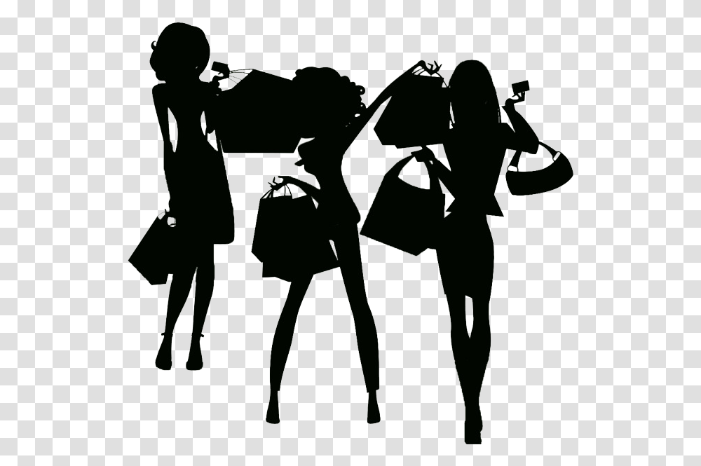 3 Girls Silhouette, Person, Duel, People, Suit Transparent Png