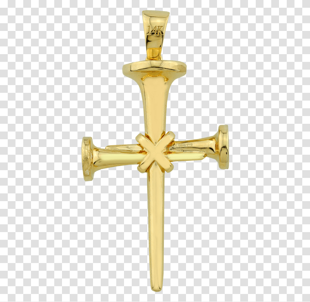 3 Pendant, Cross, Crucifix, Gold Transparent Png