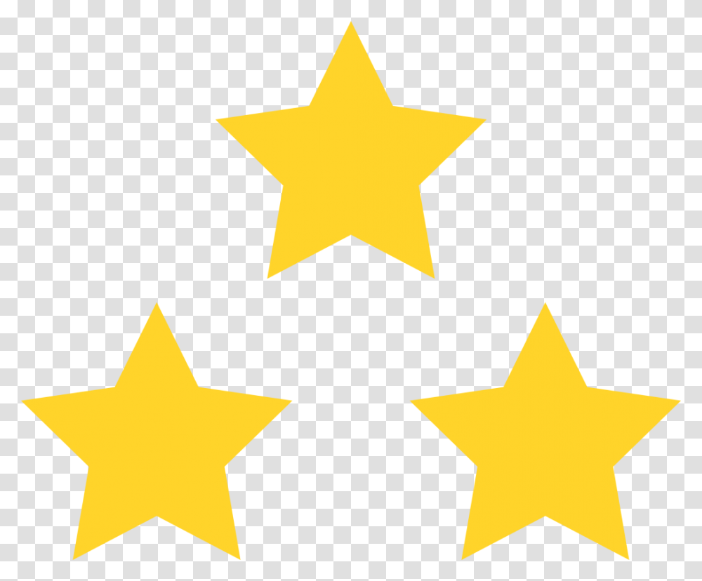 3 Stars, Star Symbol, Cross Transparent Png