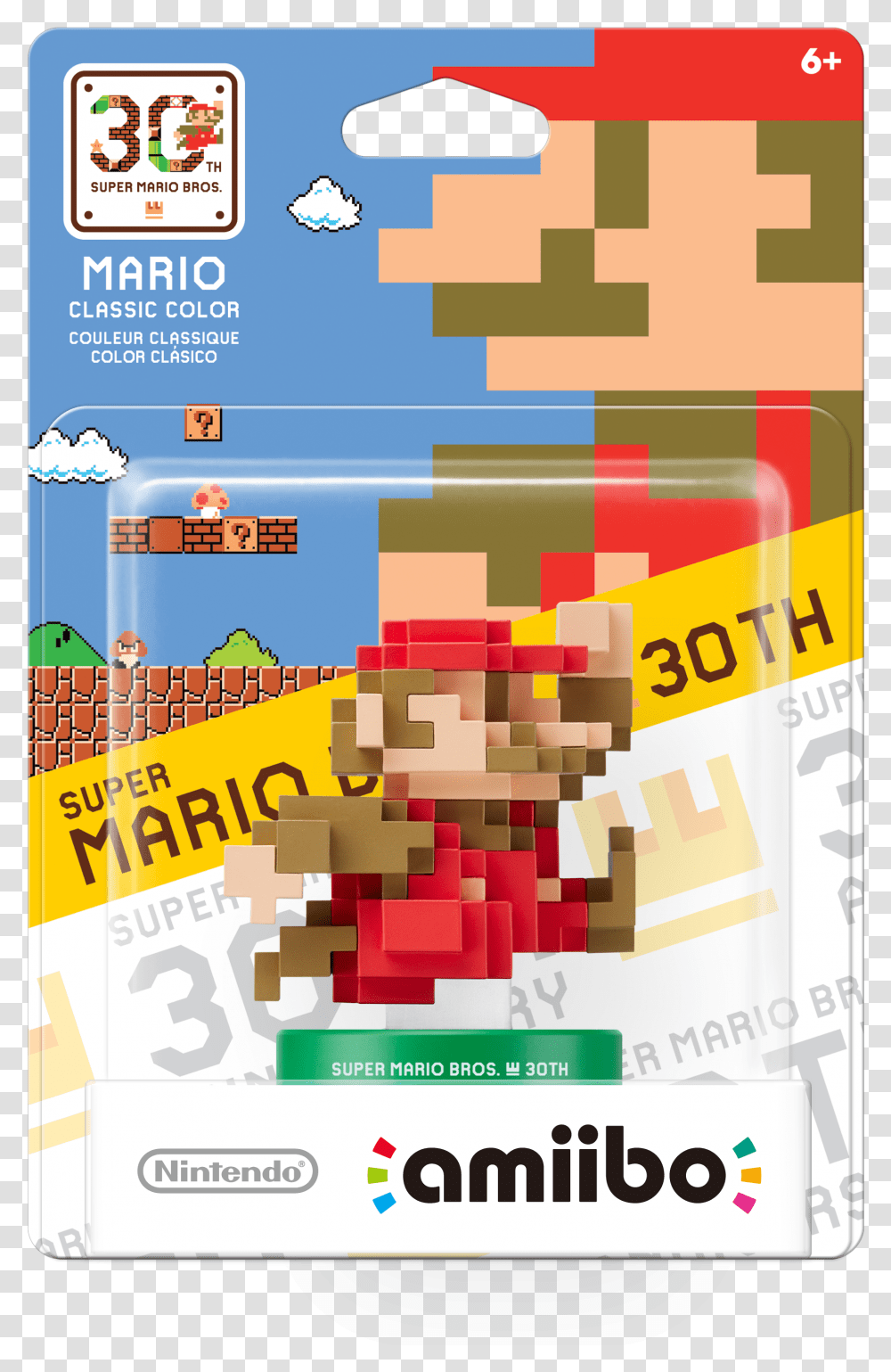 30th Anniversary Mario Amiibo, Super Mario, Minecraft Transparent Png