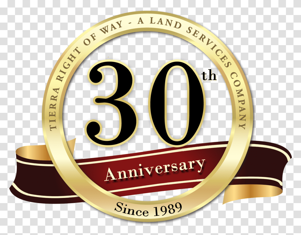 30th Anniversary Seal Anniversary, Gold, Label Transparent Png