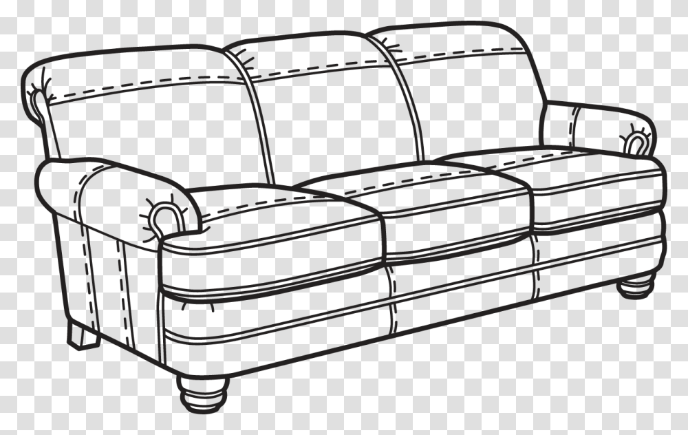 31 Sofa Clipart Black And White, Couch, Furniture, Cushion, Pillow Transparent Png
