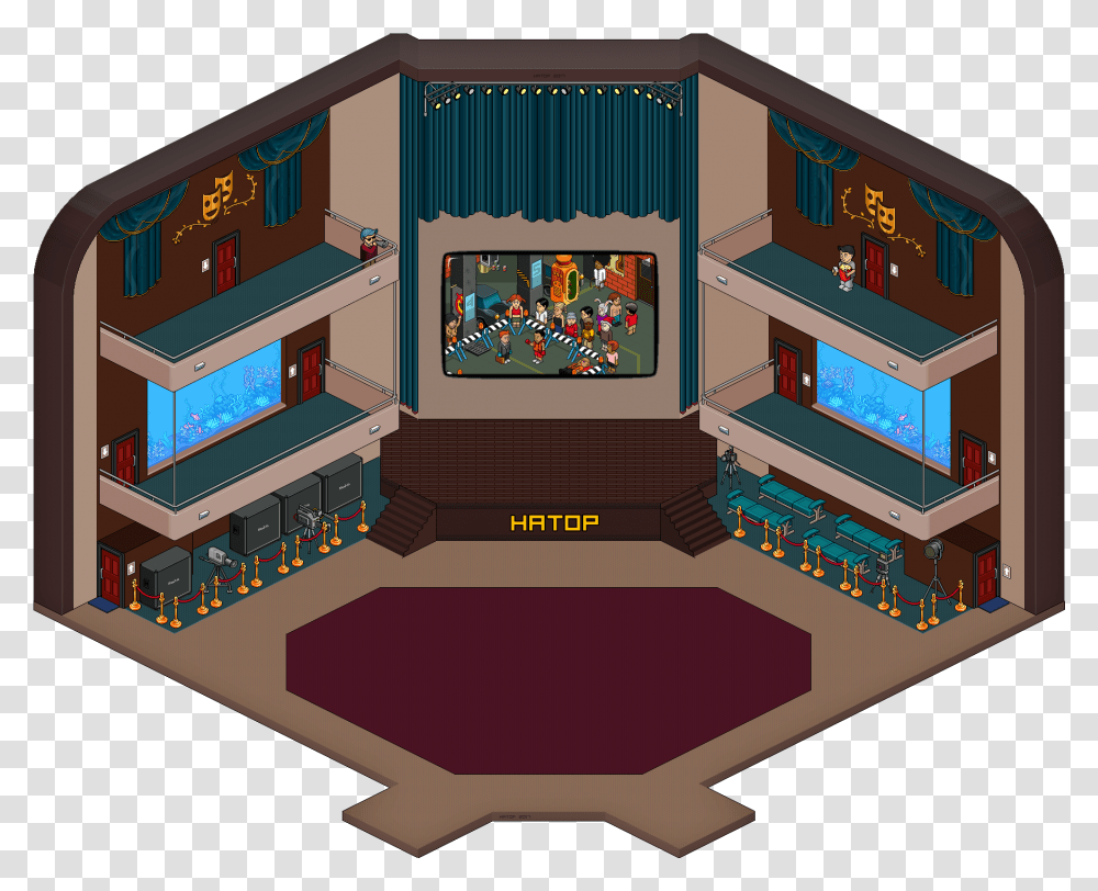 Teatro Frost Pronto Stage Mpu Habbo Habbo House Interior, Minecraft, Toy, Housing Transparent Png