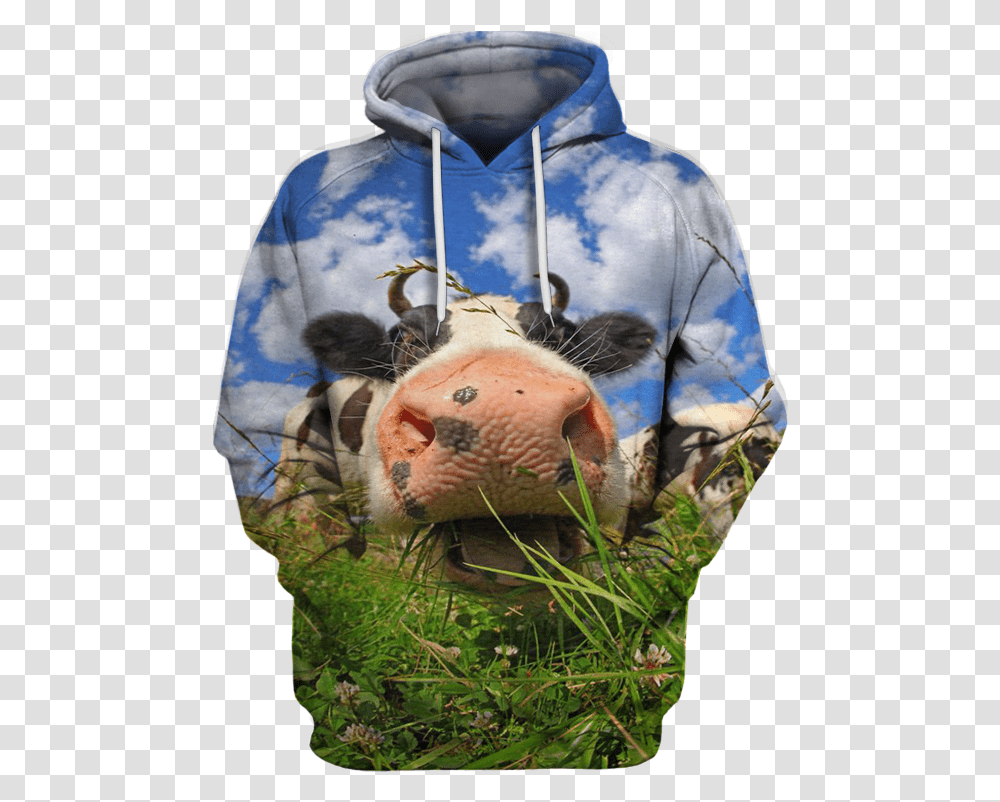 3d All Over Print Lovely Cow Face Shirt Hoodie, Sweatshirt, Sweater, Bird Transparent Png