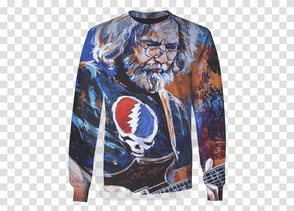 3d All Over Printed Grateful Dead Music HoodiequotClass Jerry Garcia, Painting, Leisure Activities, Guitar Transparent Png