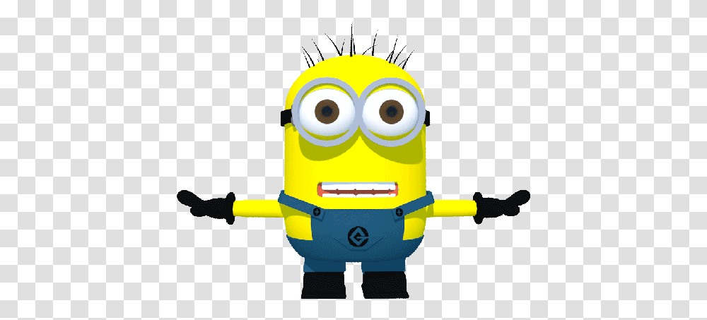 3d Animation Minions Realism Sticker Gif Cartoon, Toy, Robot Transparent Png