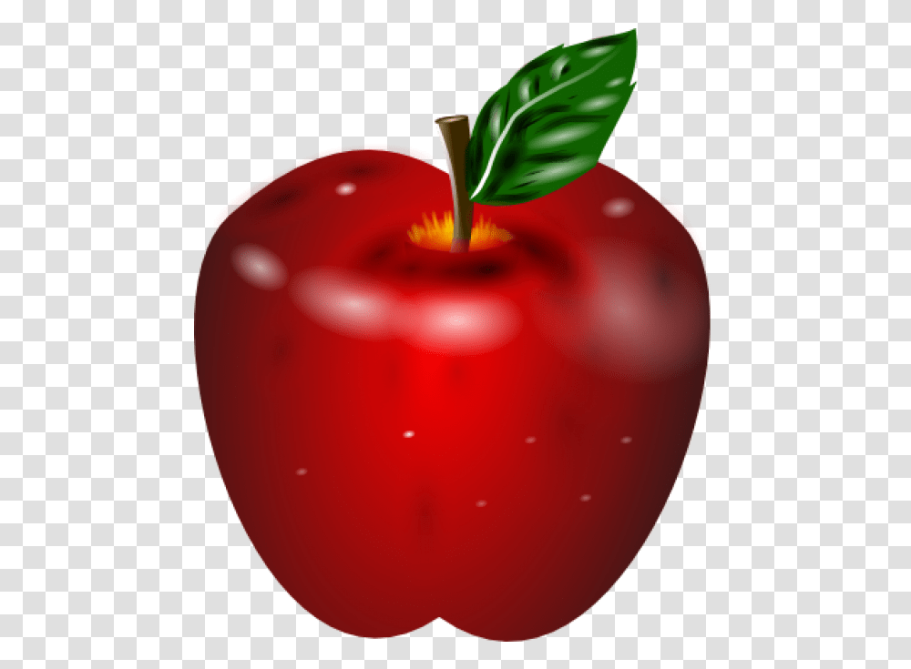 3d Apple Apple, Plant, Food, Fruit, Cherry Transparent Png