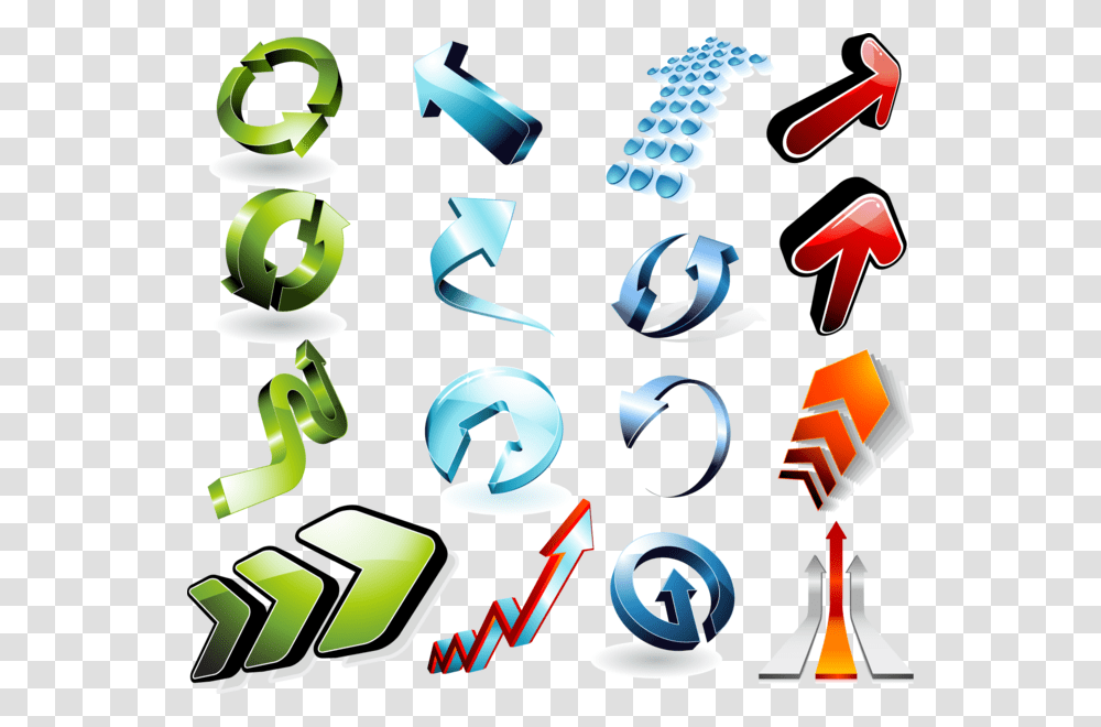 3d Arrows, Alphabet Transparent Png