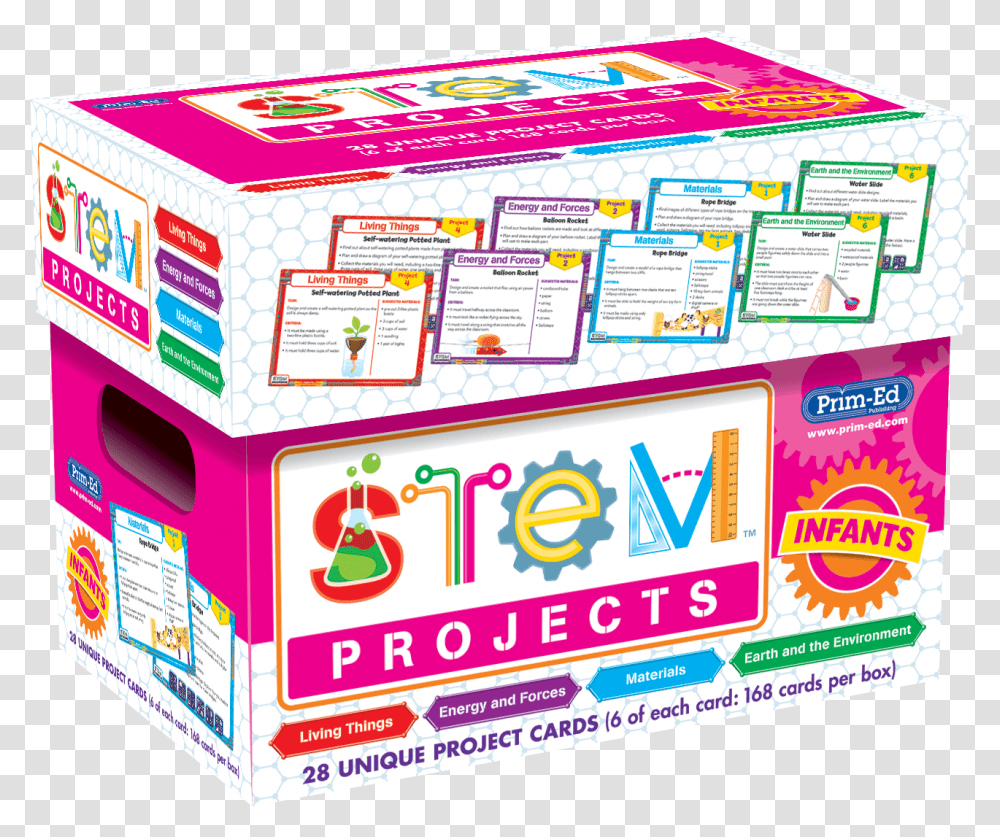 3d Box F Stem Project Box, Advertisement, Poster, Flyer, Paper Transparent Png