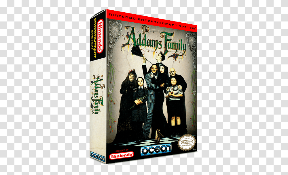 3d Boxes Hq Hi Res Addams Family Nintendo Nes, Performer, Person, Human, Poster Transparent Png