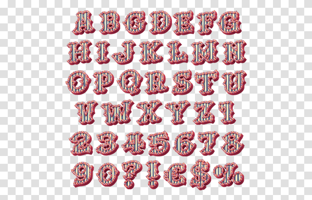 3d Bright Carnival Typeface, Alphabet, Purse, Handbag Transparent Png