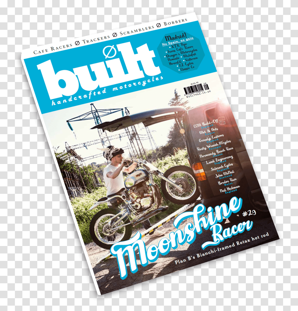 3d Built29 Cover Magazine, Wheel, Machine, Motorcycle, Vehicle Transparent Png