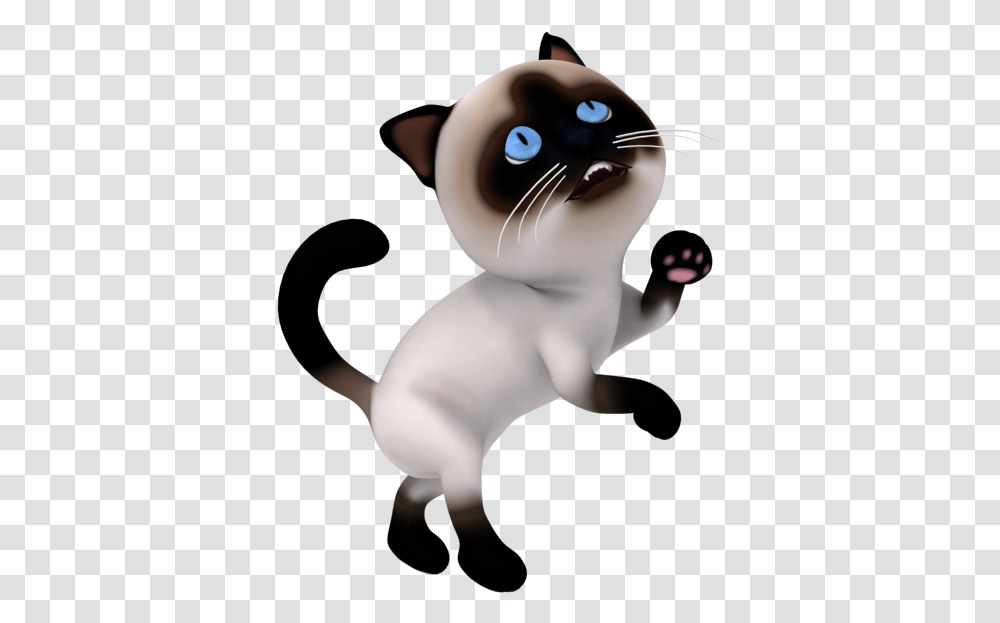 3d Cartoon Cat Character Asking For Animal Cartoon 3d, Pet, Mammal, Siamese, Person Transparent Png