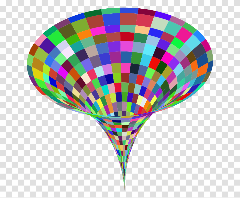 3d Checkerboard Vortex Prismatic Balloon, Light, Graphics, Art, Purple Transparent Png