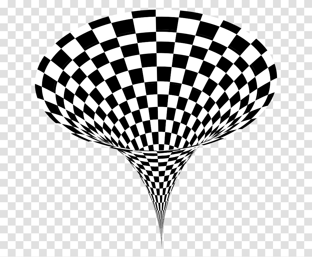 3d Checkerboard Vortex Spiral Op Art Gif, Lamp, Aircraft, Vehicle, Transportation Transparent Png