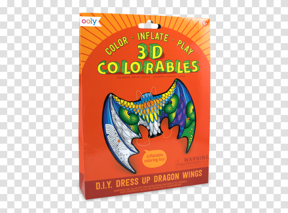 3d Colorables Dress Up Dragon Wings Paseo De Las Escolleras, Label, Text, Poster, Advertisement Transparent Png
