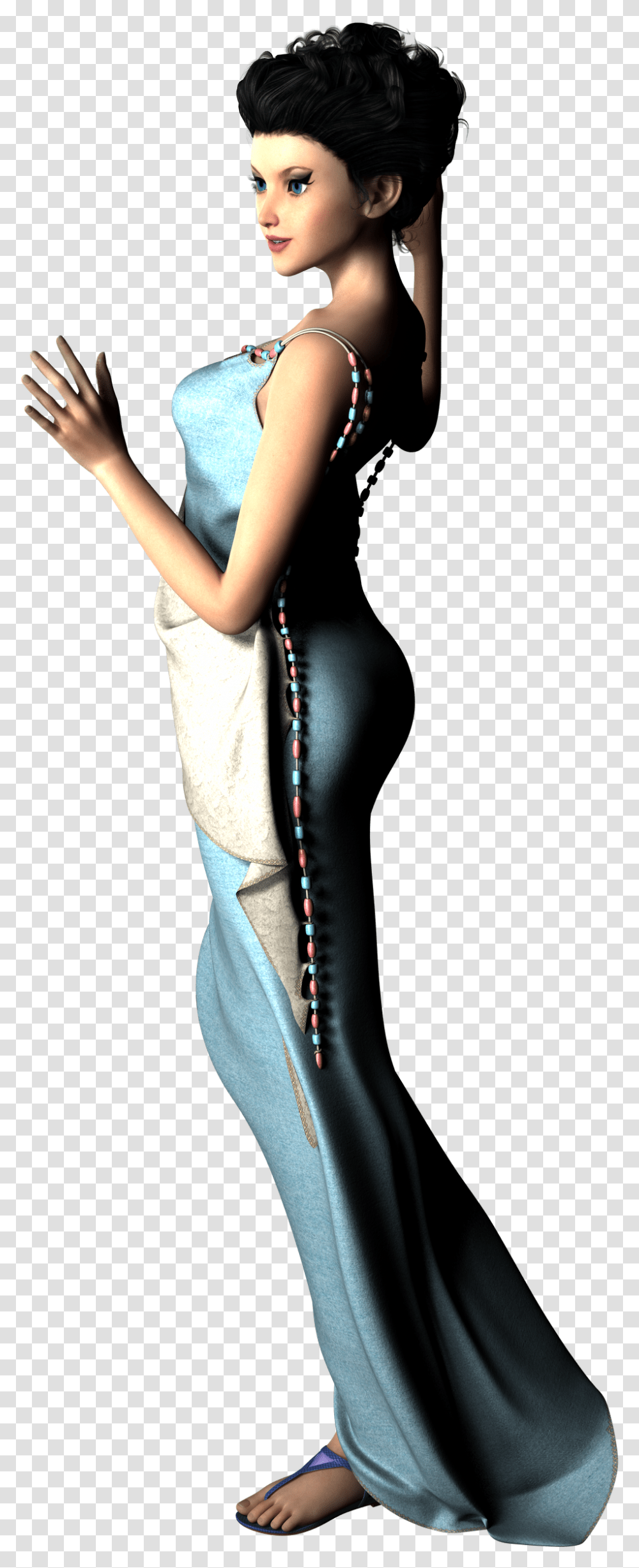 3d Computer Graphics, Apparel, Evening Dress, Robe Transparent Png