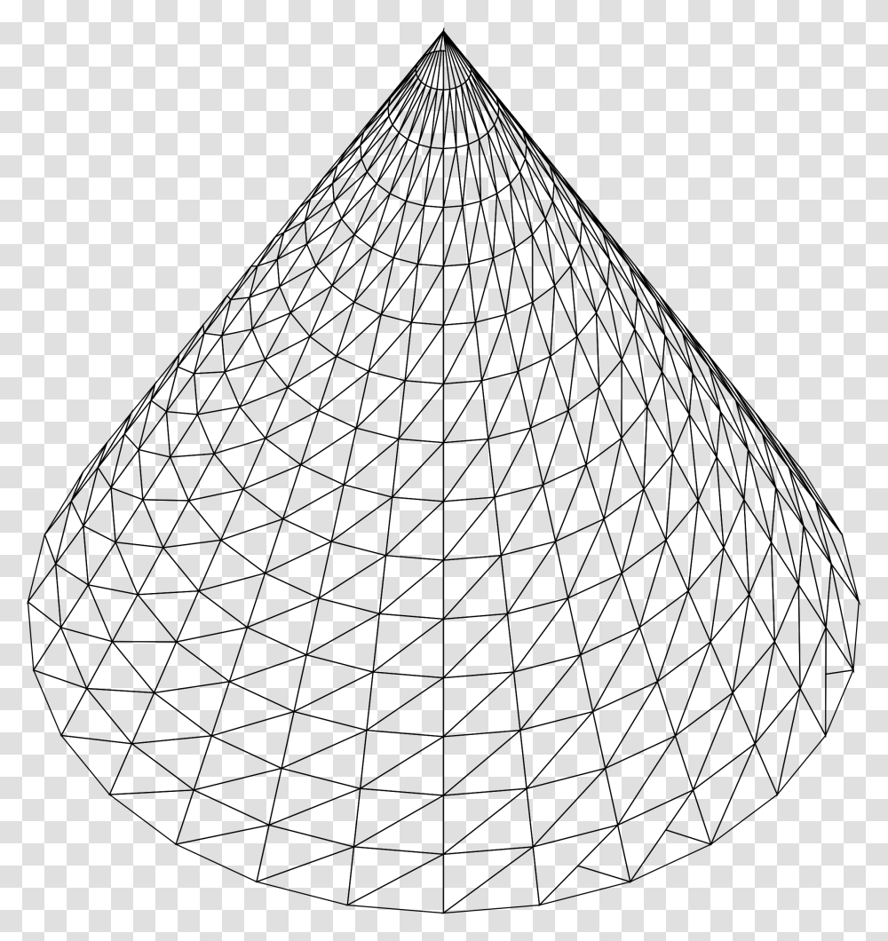3d Cone Wireframe Clip Arts Cone Wireframe, Gray, World Of Warcraft Transparent Png