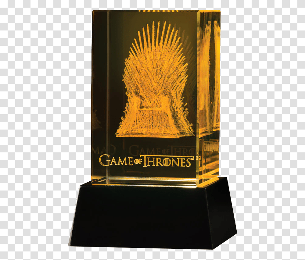 3d Crystal Iron Throne, Book, Furniture, Trophy, Chair Transparent Png