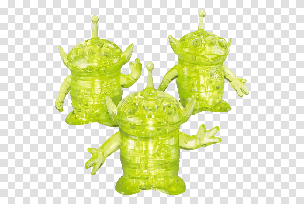3d Crystal Puzzle 3 D Toy Story Alien Puzzle, Green, Leaf, Plant, Invertebrate Transparent Png