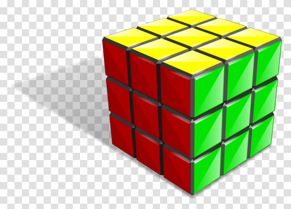 3d Cube Clipart 3 D Rubik's Cube, Rubix Cube Transparent Png