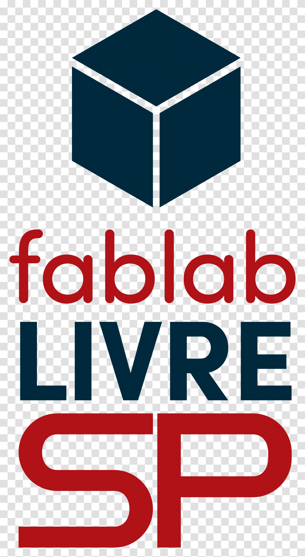 3d Cube Logo Fab Lab Livre Sp, Label, Word Transparent Png
