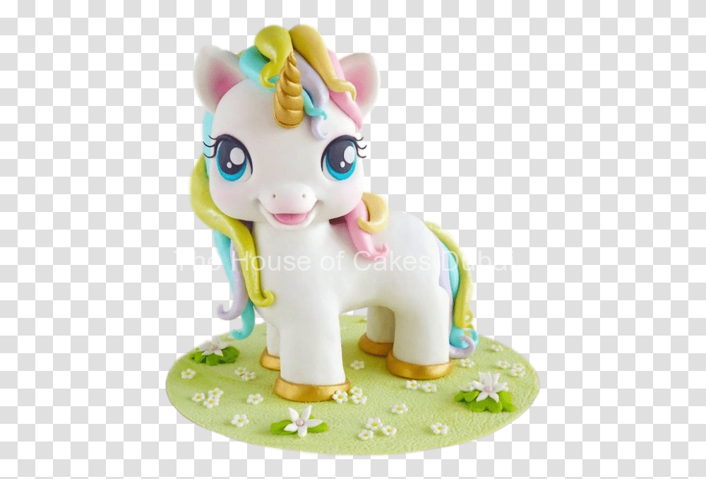 3d Cute Unicorn Cake, Toy, Figurine, Dessert, Food Transparent Png