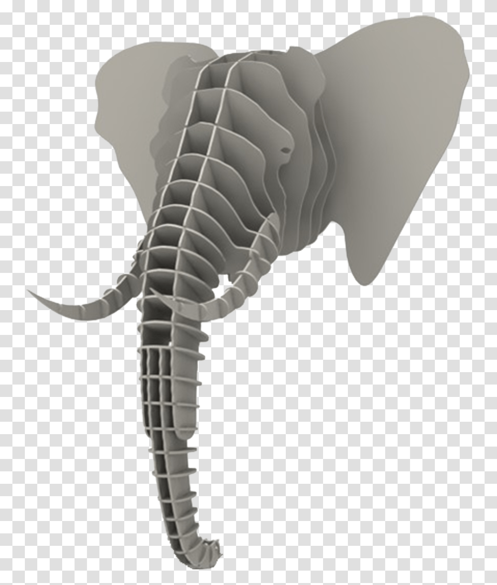 3d Elephant Head, Fossil, Animal, Soil, Mammal Transparent Png