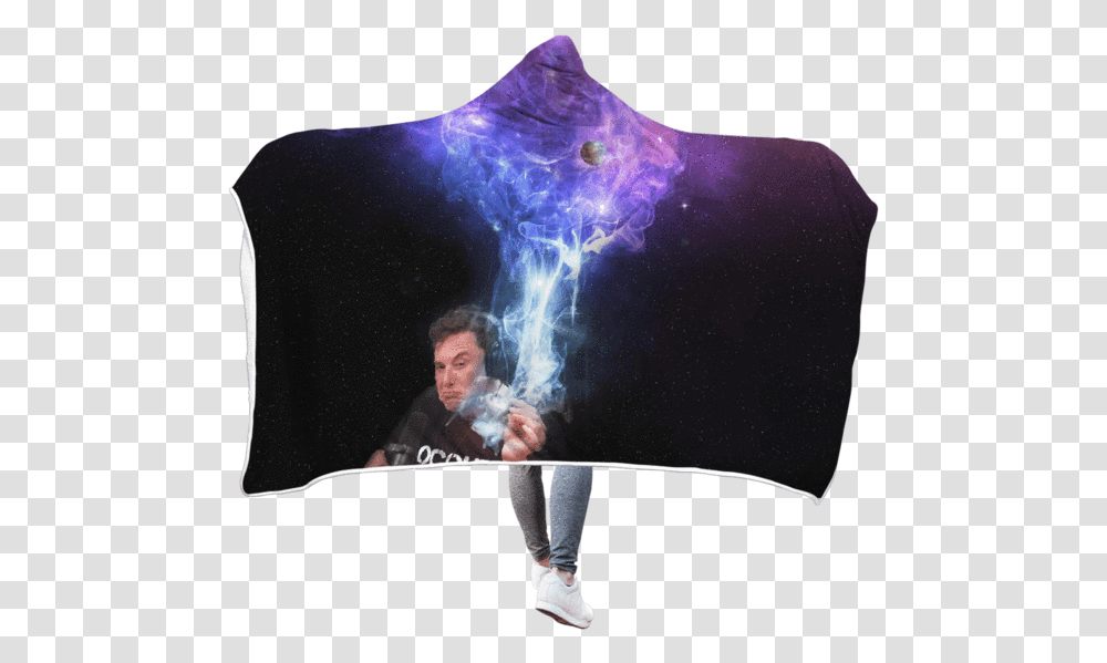 3d Elon Musk Smoking Out Space Full Print Hooded Blanket Elon Musk Wallpaper Phone, Person, Human, Crystal Transparent Png