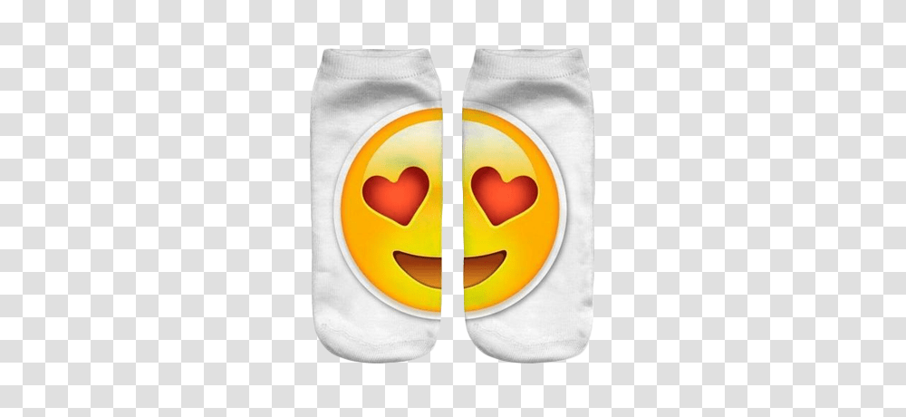 3d Emoji Printed Socks Large Love Heart Eyes Emoji Store Co Vk, Bib, Diaper, Angry Birds Transparent Png