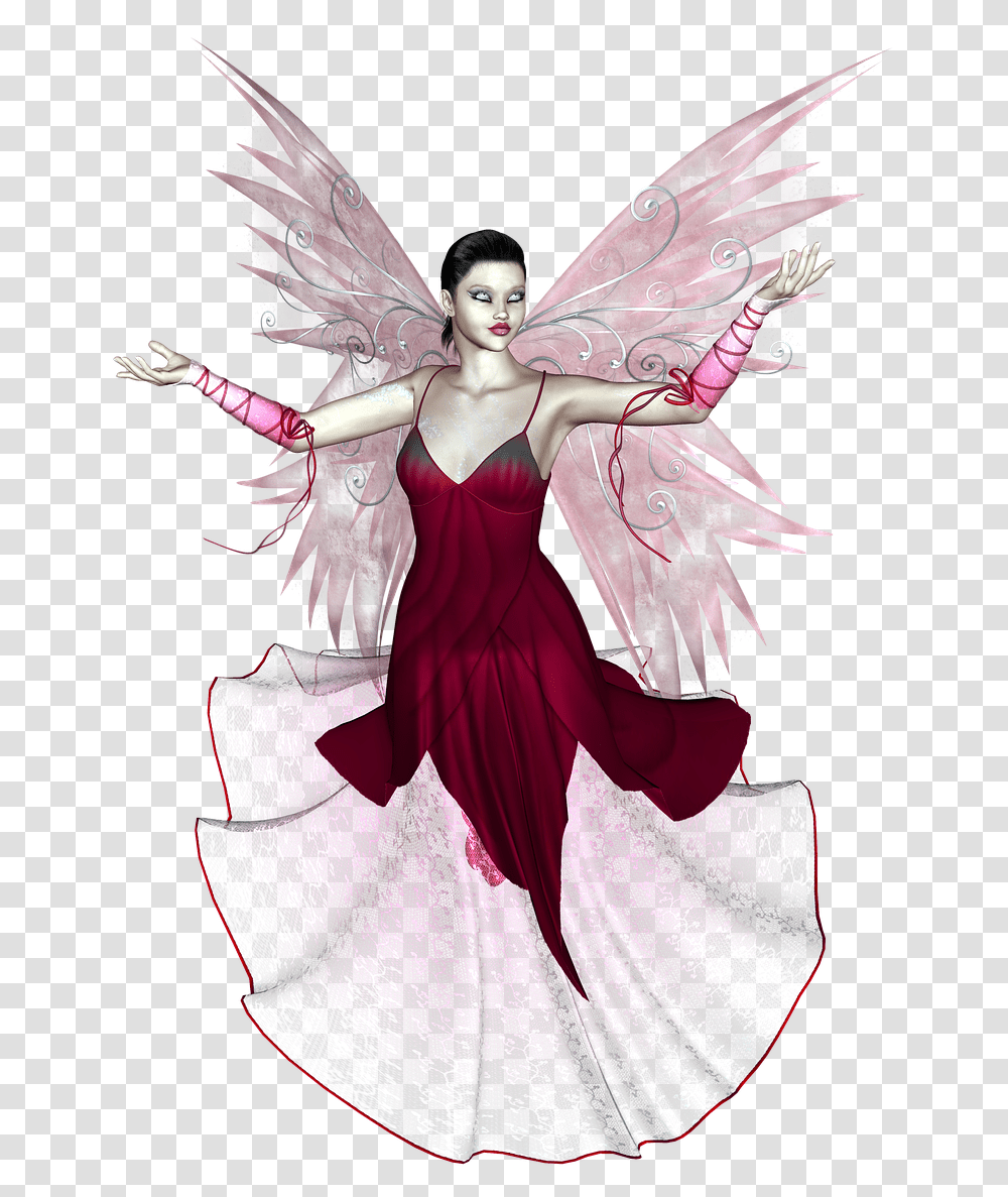 3d Fairy, Person, Human, Angel Transparent Png