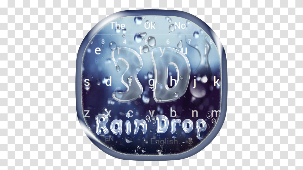 3d Falling Raindrop Keyboard Apps On Google Play Circle, Jacuzzi, Label, Text, Logo Transparent Png