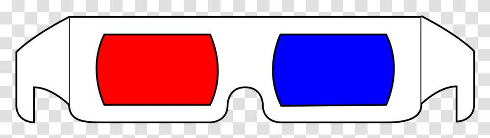 3d Glasses Red Blue, Label, Logo Transparent Png