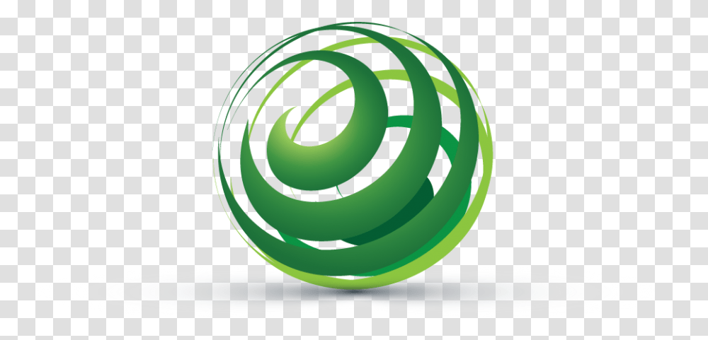3d Globe Logo Design Green Globe, Sphere, Spiral, Word, Symbol Transparent Png